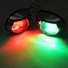 2Pcs LED Navigation Lights For Boats 12V 24V Boat Position Lights Marine Lights Waterproof Boat Lamp Red Green 7