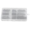 100Pcs Sawtooth Picture Hangers 200Pcs Screws 2Hole Paintings Photos Hanging Hooks Kit Black
