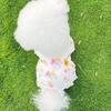 Mushroom Pattern Dog Princess Dresses Flutter Sleeve Summer Pet Skirt  Outings Activity