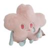 Flower Shape Plush Toy Crying Lively Stylish Stuffed Flower Toy for Living Room Balcony Office Pink