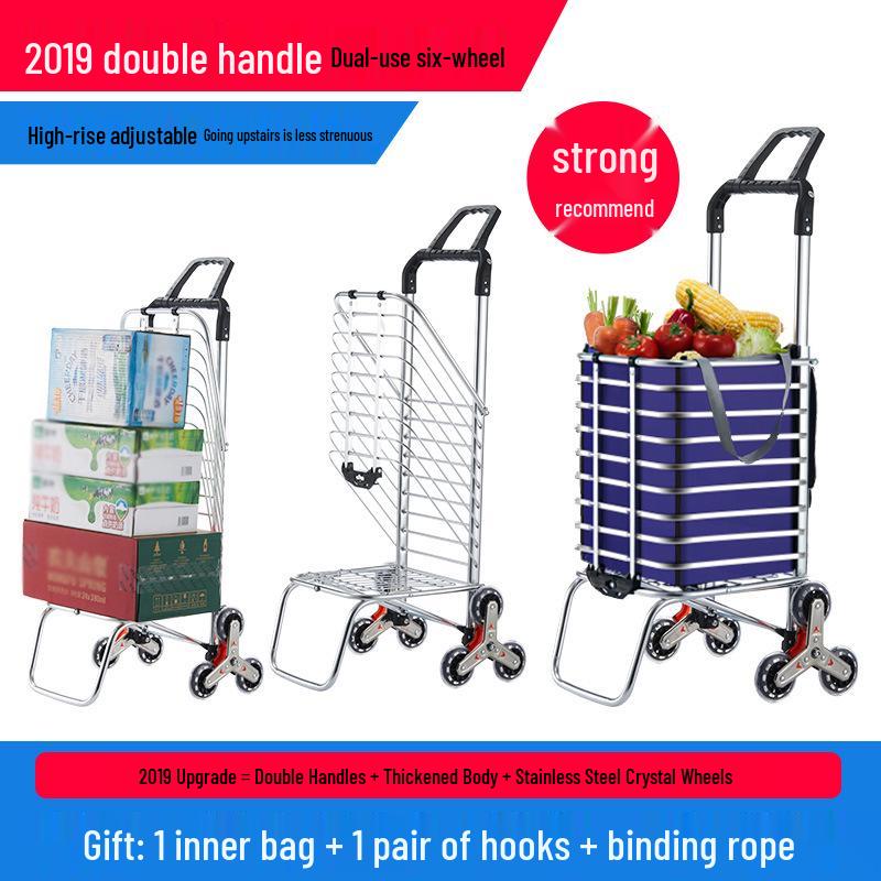 Chariot de Courses Pliant Portable Tianxi avec Roues pour Escaliers