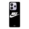 Case - MANIACASE - Xiaomi Redmi Note 14 5G - Flexible - Black - White Nike Logo