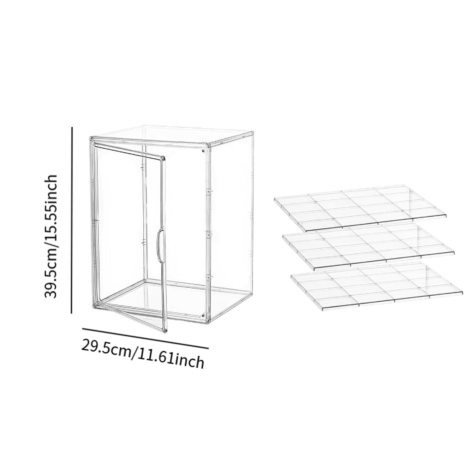 Bakery Display Case with Cover Adjustable Dessert Cake Tray Bakery Organizer for Commercial Fruit Platter Party Donut Cupcake