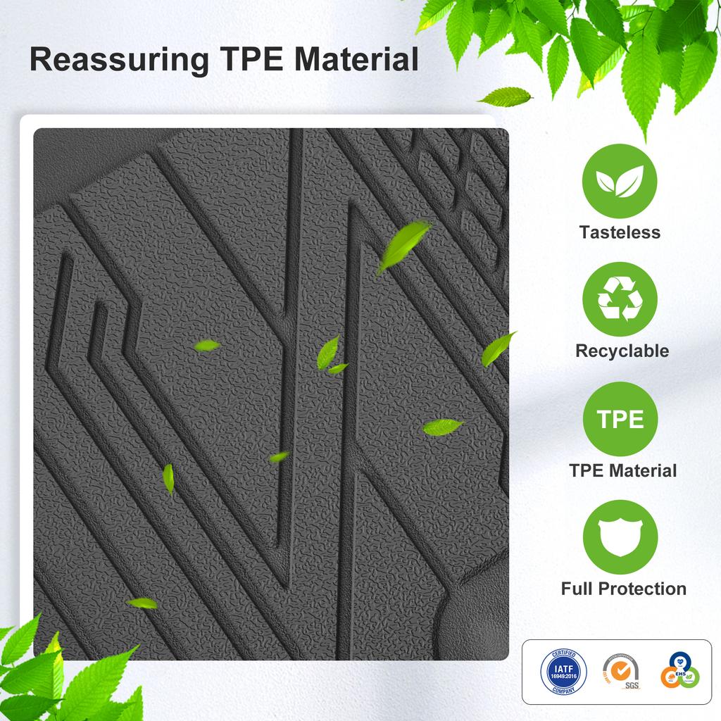 LUCKEASY Left Drive for Hyundai Tucson NX4 Hybrid 2022-2026 Car All-weather Floor Mats Cargo Liner Trunk Pad TPE Accessories
