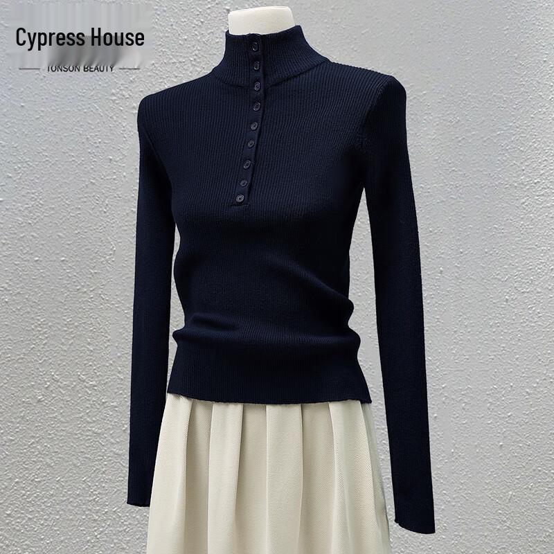 

Sibaishe Women s Mock Neck Knit Top L