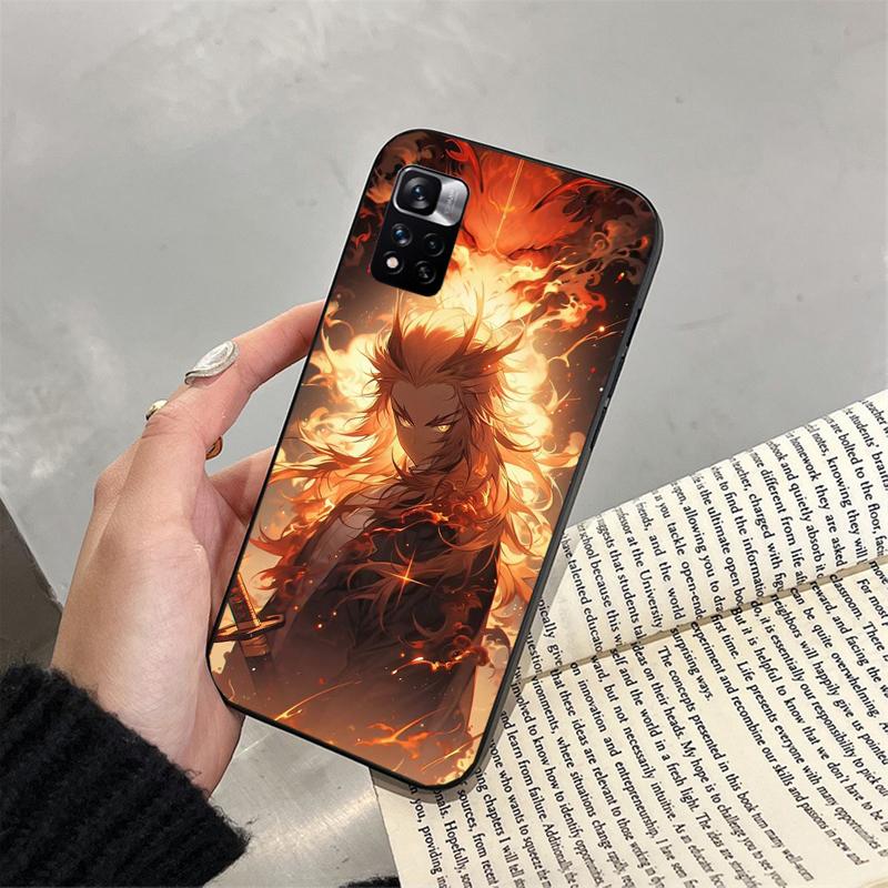 Rengoku Demon Slayer Phone Case For Xiaomi Redmi Note 13 12 Pro 11S 11 10 Pro 10S 12S Redmi 10 9C 13C