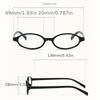 4 Pack Polycarbonate Y2K Fashion Oval Frame Non-Prescription Spectacles with Full Rim