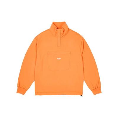 Palace 1/4 Zip Washed Funnel Tiger Orange Unisex Tops P25ES068