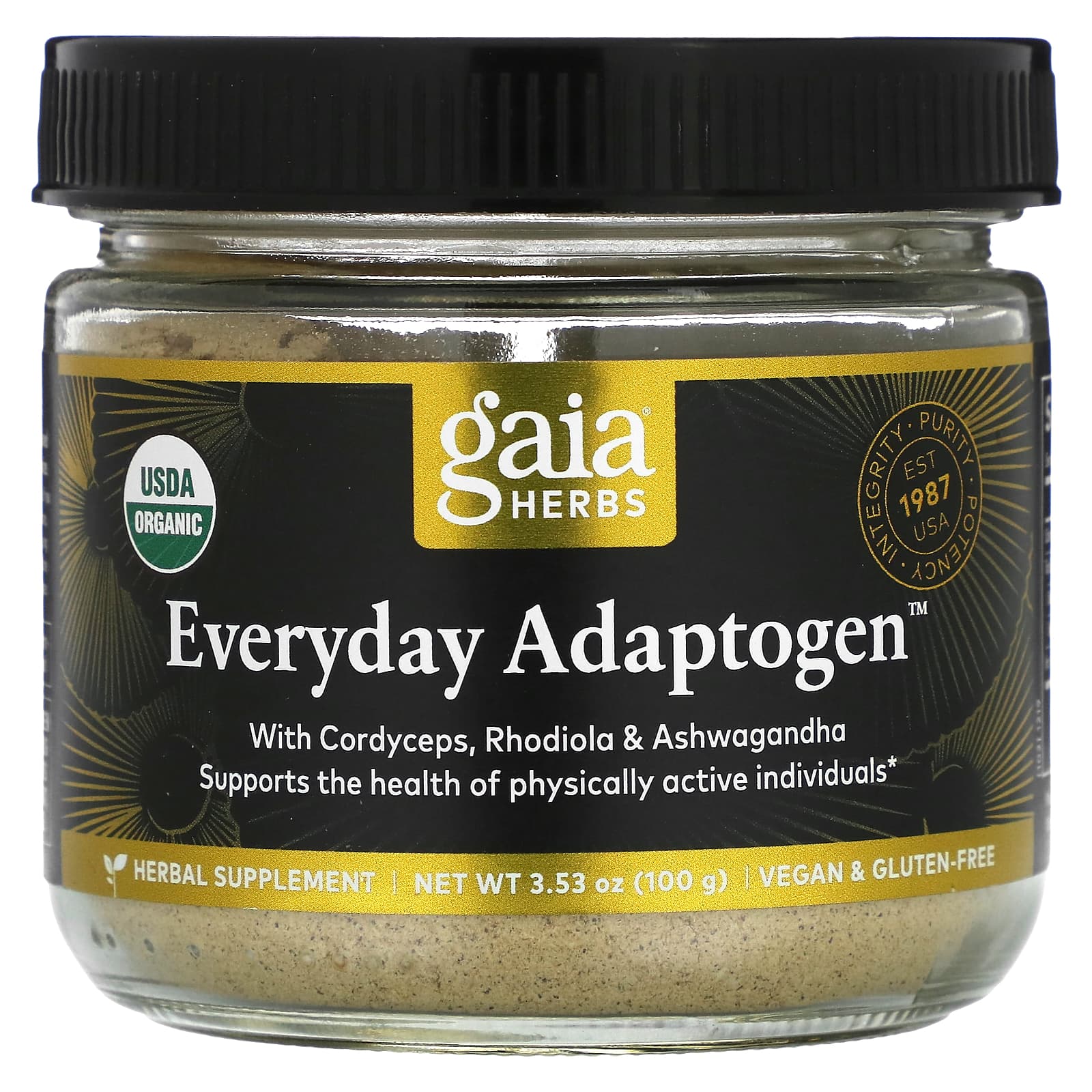 

Everyday Adaptogen, with Cordyceps Sinensis, Hong Kyung Cheon and Ashwagandha, 100G (3.53Oz)