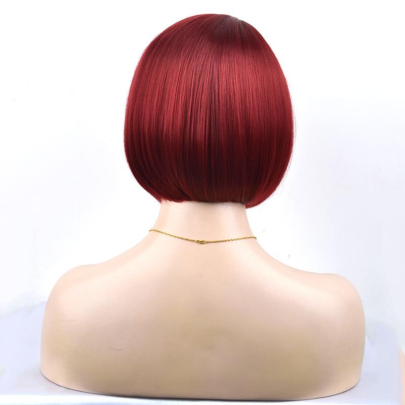 Νέες Ευρωπαϊκές Και Αμερικανικές Περούκες, Τα Γυναικεία Κοντά Μαλλιά Χωρίζονται σε Καρέ, Περούκα, Κάλυμμα Κεφαλής, Καρέ, Γυναικεία Κοντά Μαλλιά.