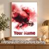 Cristiano Ronaldo Custom Name Text 5D Diamond Painting Kit DIY Full Drill Diamond Art Decoration