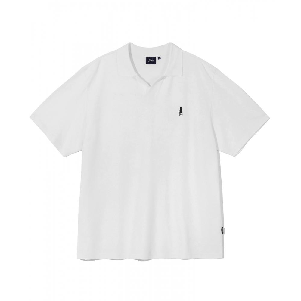 

ФУТБОЛКА YALE HERITAGE DAN SLIT NECK PK WHITE
