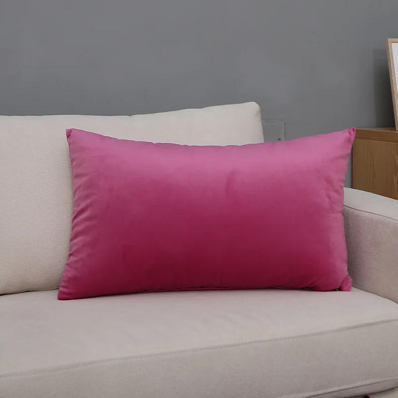 30X50/40X60/60X80CM Velvet Rectangular Throw Pillow Cover Large Size Waist Cushion Cover Decor Home Decorative Pillowcase