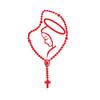 Car Stickers Decor Motorcycle Decals Rosary Virgin Mary Fatima Decorative Accessories Creative Sunscreen Waterproof PVC,14cm*8cm