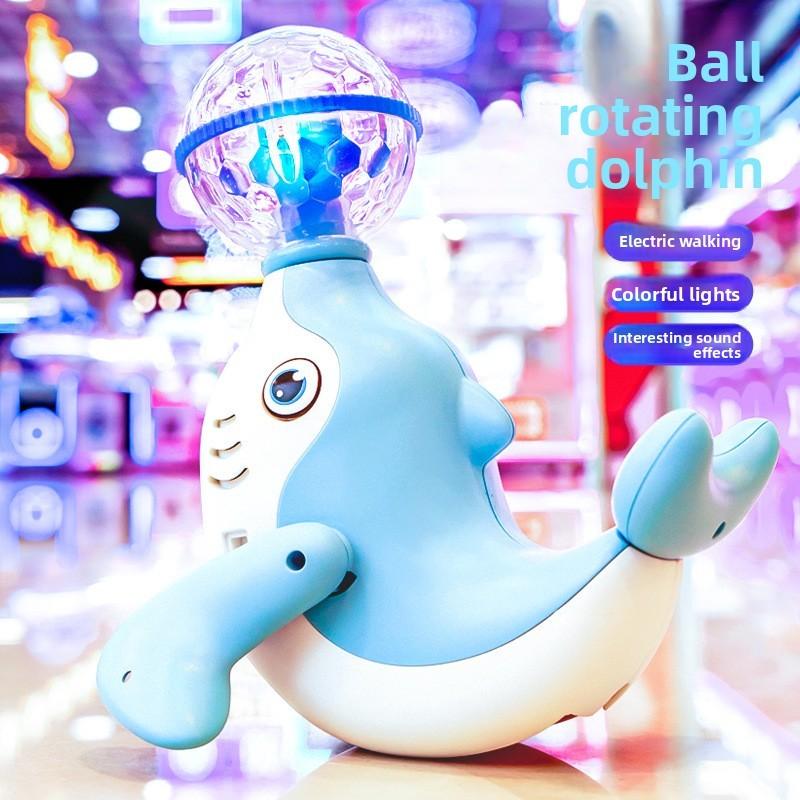 Light Up Dolphin Toy With Sound And Light For Kids Play And Development