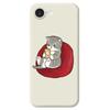 For iPhone 16e Case Casual Cat Pattern Printing Straight Edge TPU Phone Back Cover