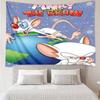 Pinky Brain Adventure Quick-Dry Tapestry Hanging for Bedroom,Livingroom, Playroom,Decor Art Room Wall Tapestry Holiday and Birthday Gifts
