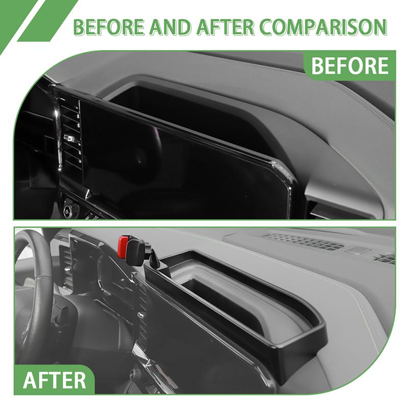 Dashboard Center Console Storage Box Mobile Phone Tablet Bracket Holder Fit For Chevy Silverado 2022 Up Car Accessories