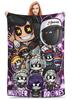 Chibis Murder Drones Throw Blanket for Couch Uzi Doorman Fuzzy Soft Plush Blanket 50x60 Inches Multiple Sizes Bedspread