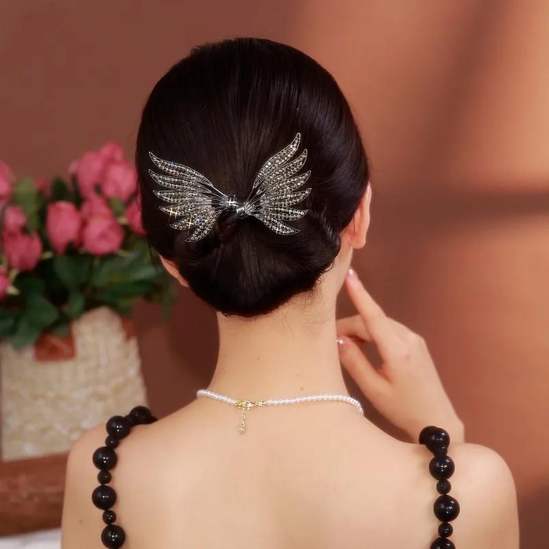 Ins Style Elegant Lazy Hair Curler Fshion Flower Fashion Flower Roller Hair Curler Lazy Hairpin Butterfly Hair Clips For Girls