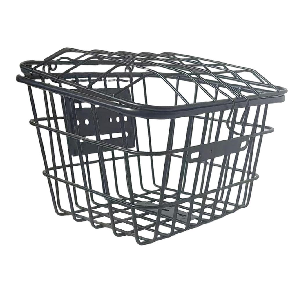 Bicycle Bike Metal Wire Rear Storage Basket Anti Rust Coating Easily Install Generic Accessories Cargo Basket for Folding Bike