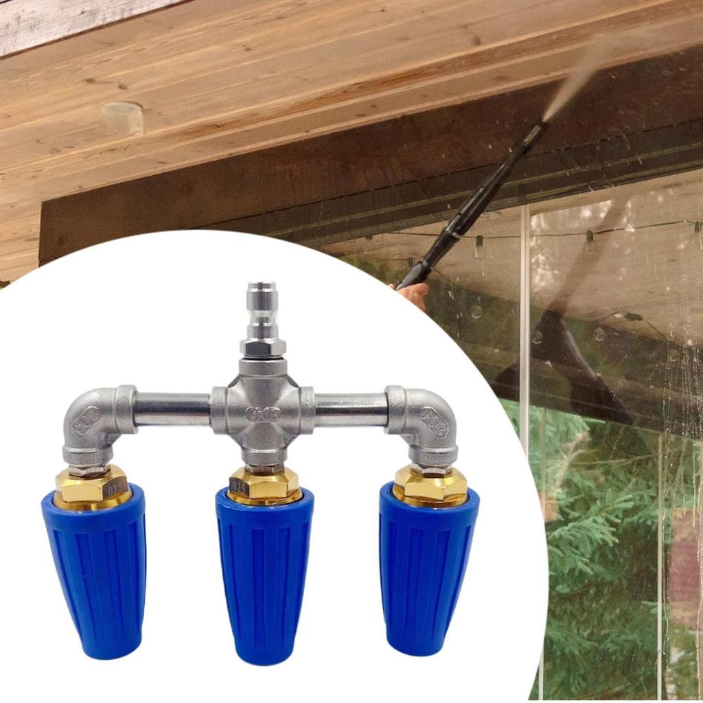 Triple Turbine Nozzle Pressure Washer Home Garden Rotating Turbine Nozzle