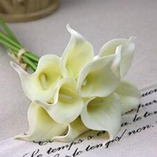 Bouquet de mariée en fleurs de lys Calla artificielles, 1 pièce, toucher réel, décoration de mariage et de maison