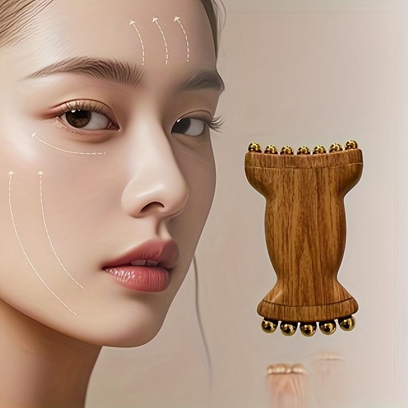 1PC Solid Wood Rub Abdomen To Remove Belly Massage Meridian Brush Whole Body Neck