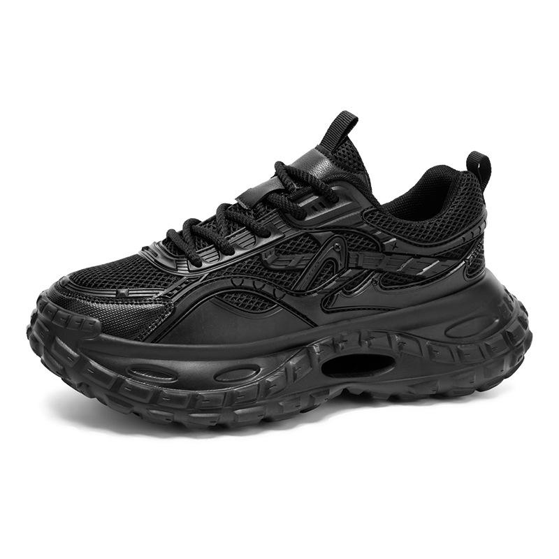 Men's shoes spring and summer breathable versatile casual dad shoes men's thick-soled heightening Darth Vader sneakers