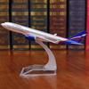 Lustiges A330-Flugzeugmodell aus Druckguss, 16 cm, mit Basis, Bildungs-Kinderspielzeug