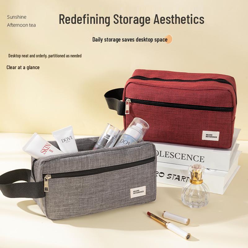 Men's Waterproof Travel Toiletry Bag - Large Capacity, Portable Bath & Cosmetics Organizer