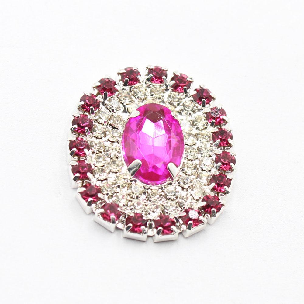 New 10 Pieces 26 * 30mm Oval Flat Bottomed Welded Crystal Color Seam Inlaid Diamond Buttons DIY Clothing Hair Accessories
