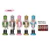 S-1/5Pcs Holiday Small Hanging Decoration 13CM Colorful Glitter Nutcracker Soldier Puppets Christmas Wooden Ornaments