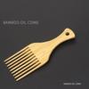1 wooden and bamboo wide teeth inserted into the comb, curled hair, anti-static salon hair styling tool