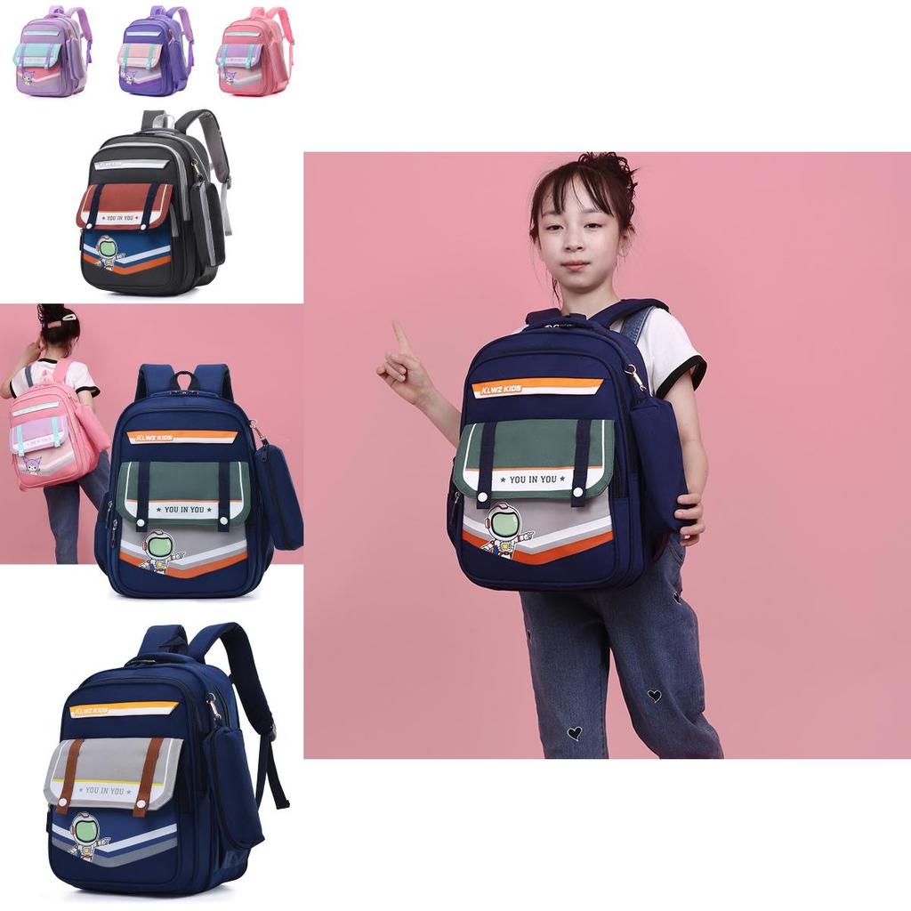 Adorable 2024 Cartoon Backpack For Kids Big Capacity Oxford Fabric School Bag