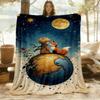 1pc Le Petit Prince Outdoor Blanket Lightweight Flannel, All-Season Use for Sofa, Bed, Travel, Camping, Living Room, Office, Couch065