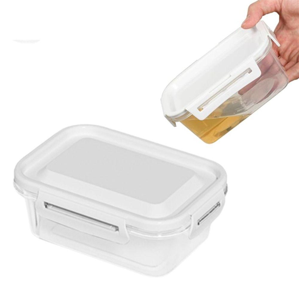 6pcs Prevent Odor Transfer Fresh-keeping Box Transaparent Food Container Refrigerator