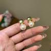 Korean Temperament Simple Geometric Pearl Stud Earrings Gentle Versatile Earrings Women