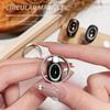 1/2Pcs Circular Cat Eye Nail Magnet Hollow Cat Eye Magnet Gel Nail Polish Ring Nail Art Magnet Set Diy Manicure Magnetic Tool
