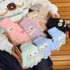Funny Monster Finger Touch Screen Plush Knitted Gloves Cute Winter Knitted Gloves Warm Thickened Velvet Split Finger Gloves