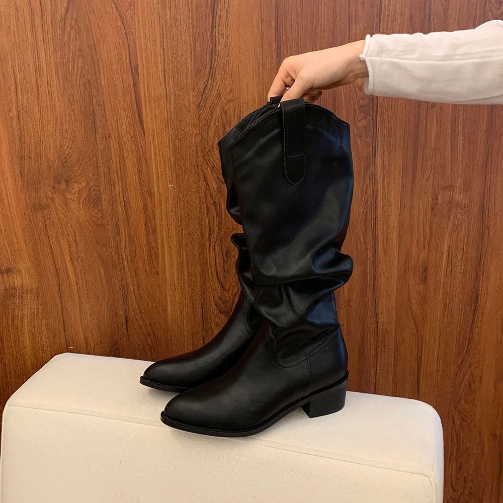 Martin Boots For Women With Pu Material And Slipresistant Sole For Fall Winter Fashion