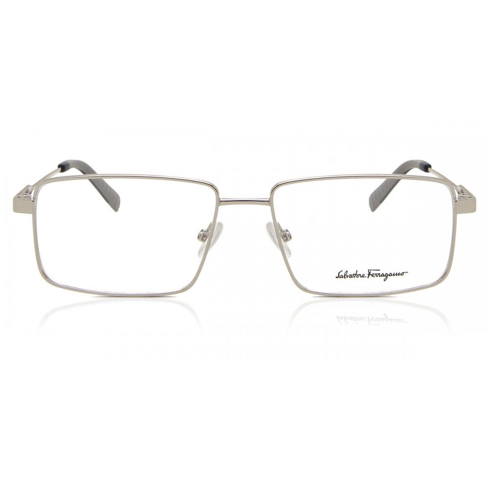 

Salvatore Ferragamo Sf 2206 045 Men Eyeglasses Shiny Silver/56