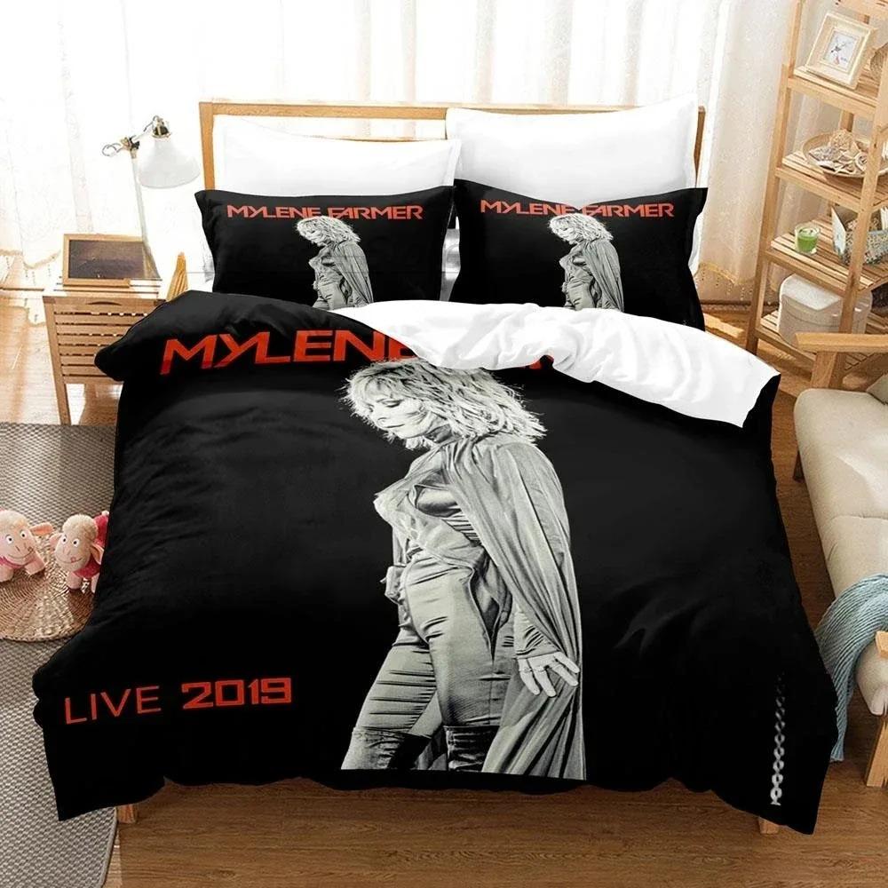 France Singer M-Mylene Farmer Bedding Sets Exquisite Bed Supplies Set Duvet Cover Comforter Set Bedding Set Luxury Birthday Gif