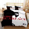 Tony Montana Scarfaces Printed Bed Set Duvet Cover Pillowcase Bedding Set Bed Linen Sheet Quilt Cover Full Queen King Size