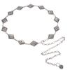 Fashionable Vintage Silver Chain Waist Belt With Floral Design For Women 2023 Trend