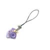 Cute Cartoon Mini Macaron Camera Charm Keychain Pendant Lightweight Phone Chain Resin Accessory For Bags Keys