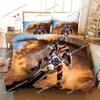 Sexy Girl Motocross Duvet Cover Extreme Sports Theme Bedding Set for Boys Teens Man Microfiber 3D Beauty Queen King Quilt Cover