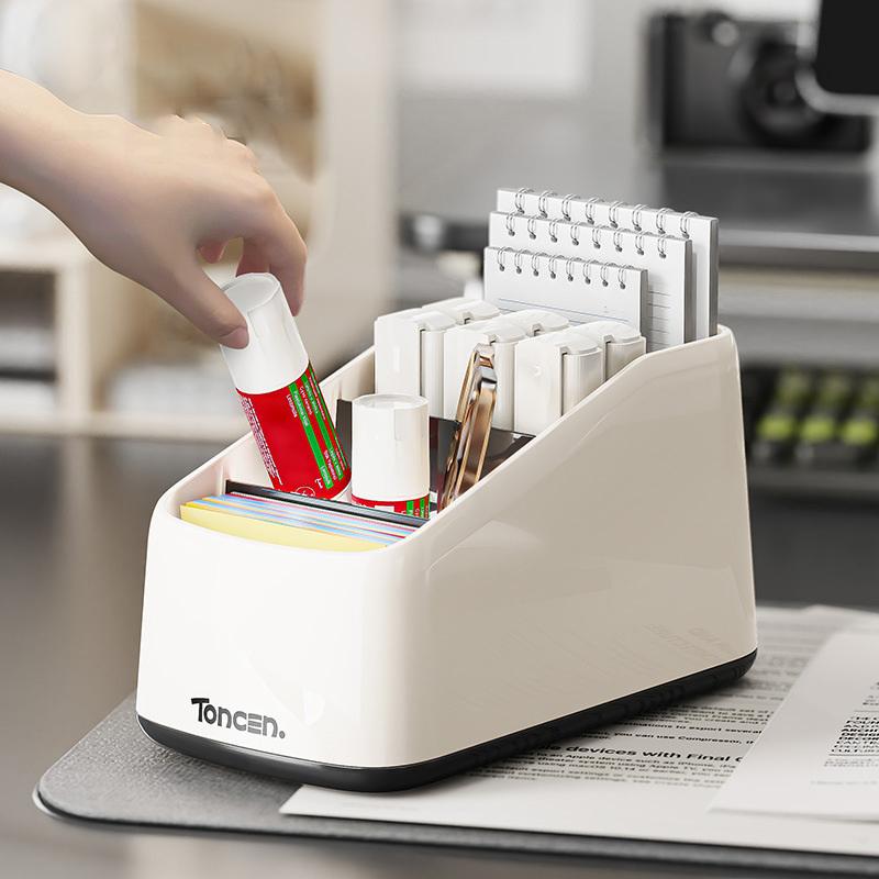 Desktop Storage Box Student Sundries Storage Box TV Remote Control Phone Mini ABS Stationery Organizer Case Office Hotel Storage