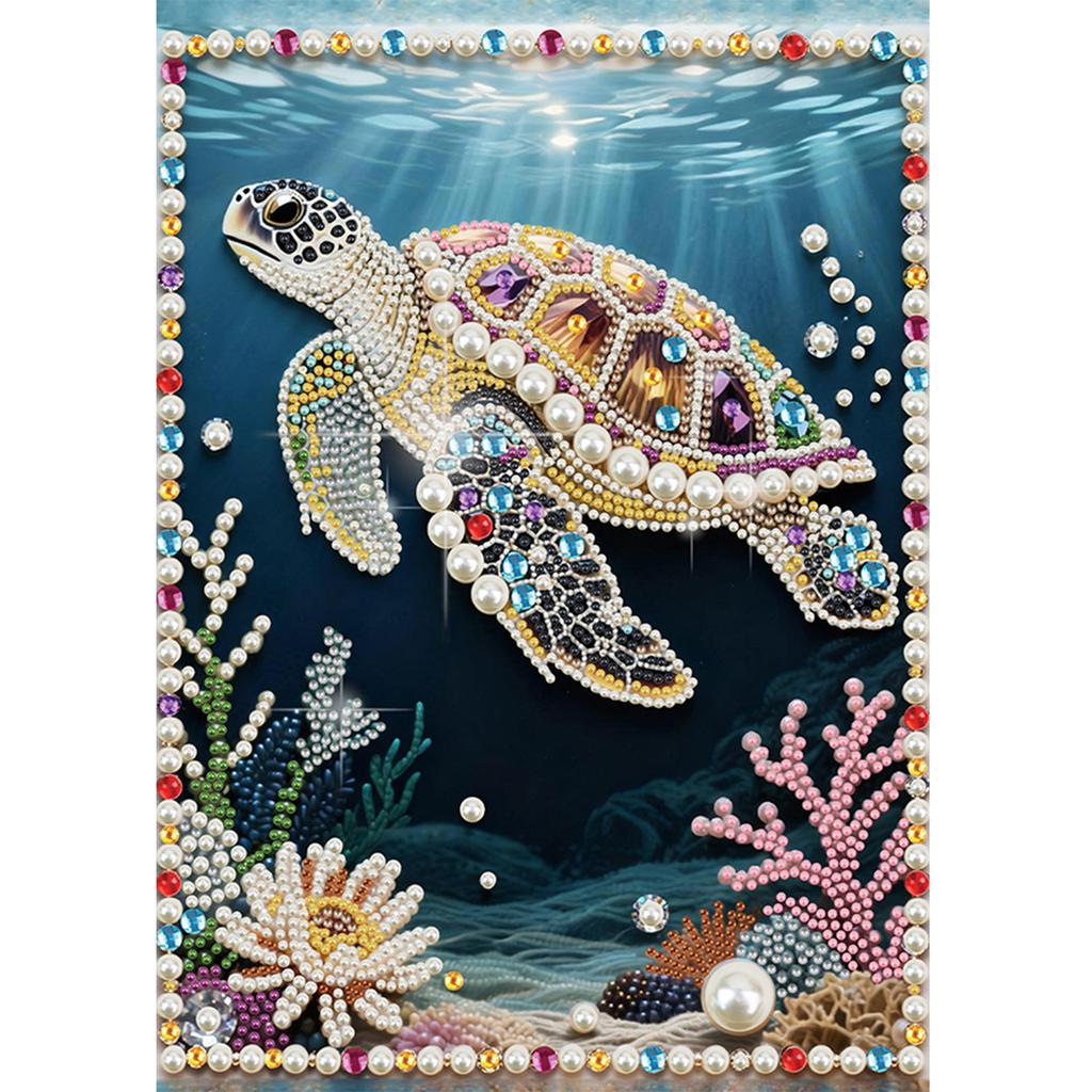 Animal Special Shaped DIY Partial Drill Pearl Gem Diamond Art Painting Kit Gift Art Craft Pearl Diamond Painting 11.81x15.75in