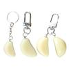 PVC Keychain PVC Garlic Shape Compact Lightweight Key Chain Simulated Vegetables Corrosion Resistant Keyring Men Women Versatile Backpack Accessory